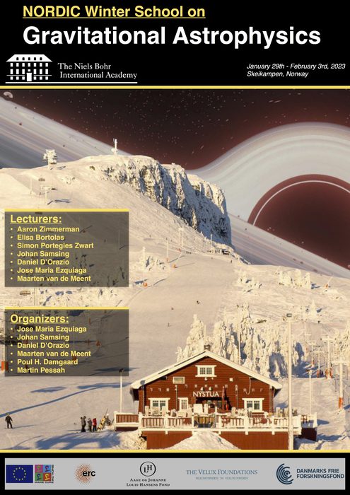 Nordic Winter School on Gravitational Astrophysics poster