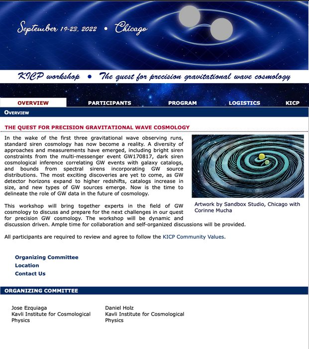 The Quest for Precision Gravitational Wave Cosmology poster
